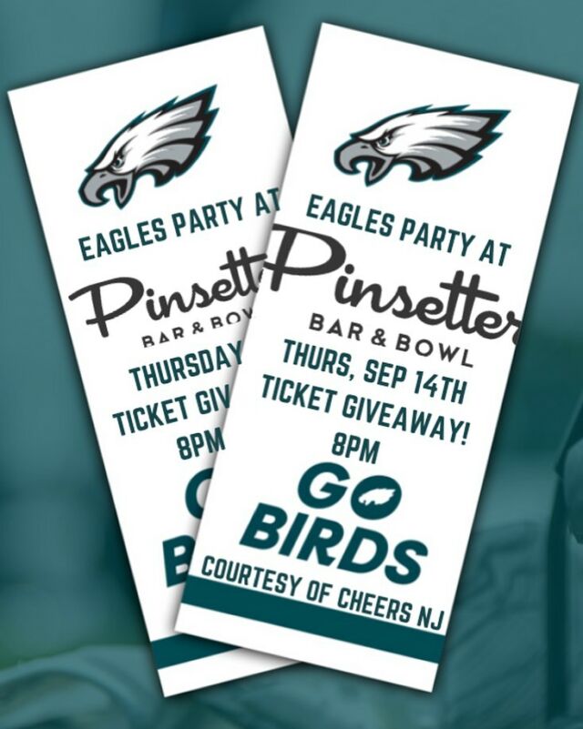 Watch the game with us for your chance to win 2 tickets to a future @philadelphiaeagles game courtesy of @millerlite & @cheers_sj !
$3 Miller Lite, $5 Vizzie Spiked Seltzers & $5 Spiked Arnold Palmers!
And as always, half priced wings when you dine in every Thursday!