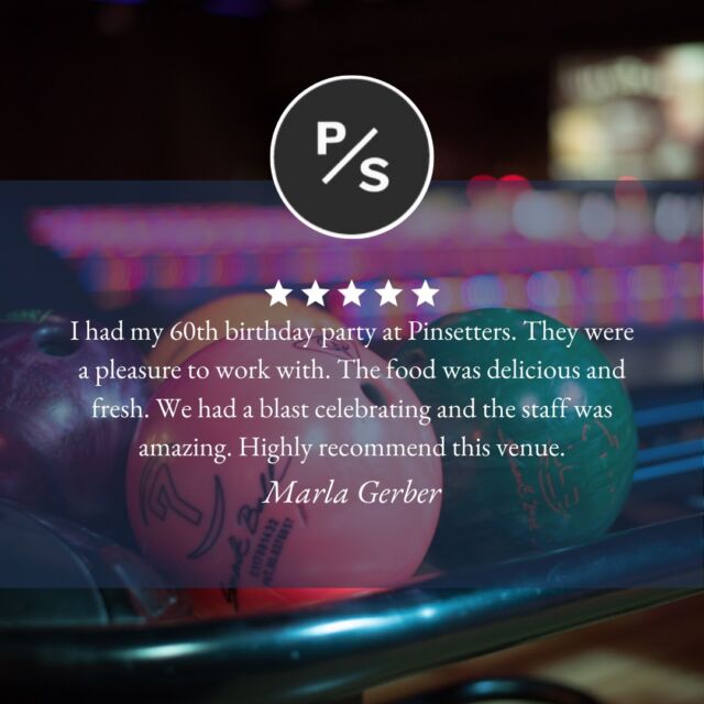 ✨ Hosting unforgettable moments, one event at a time! 🎳 Our recent guest shared their rave review after hosting a private event with us at Pinsetter Bar & Bowl. Ready to make memories with us? Reach out at info@pinsetterbowl.com or 856-665-3377 to plan your next gathering! 🎉